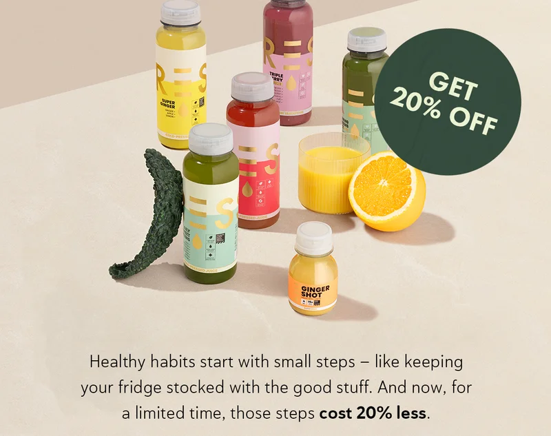 Healthy habits start with small steps – like keeping your fridge stocked with the good stuff. And now, for a limited time, those steps cost 20% less.