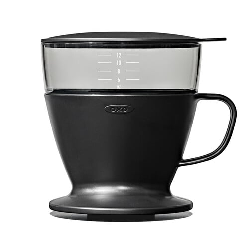 Image of Pour Over Coffee Maker with Water Tank - Matte Black