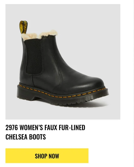 2976 WOMEN'S FAUX FUR LINED CHELSEA BOOTS