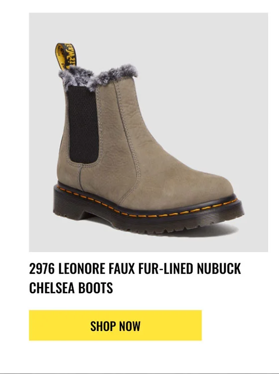 2976 Leonore Faux Fur Lined Nubuck Chelsea Boots