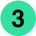 Image Description: The number three.