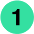 Image Description: The number one.