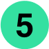 Image Description: The number five.