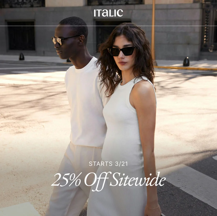 STARTS 3/21 | 25% Off Sitewide