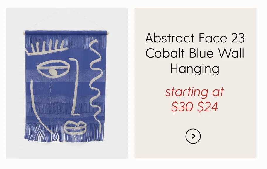 Cobalt Blue Wall Hanging