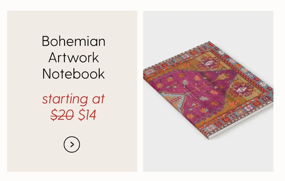 Bohemian Artwork Notebook