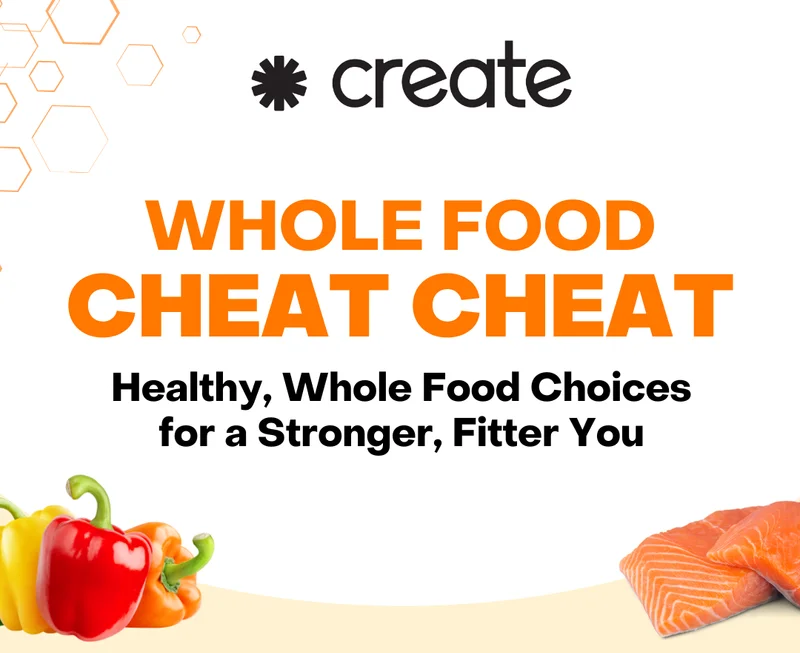Whole Food Cheat Sheet for a leaner, fitter you