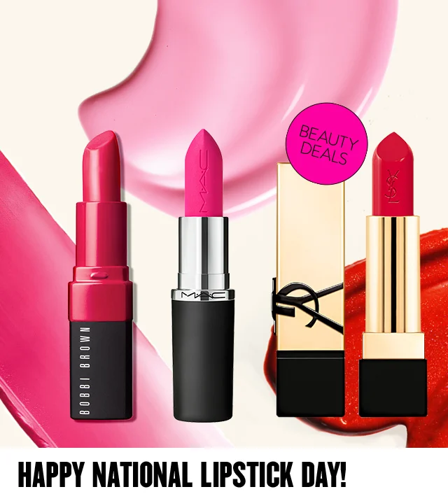 A trio of lip makeup items.