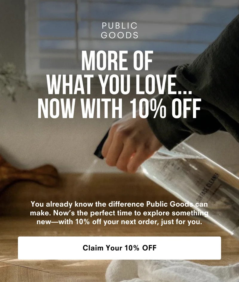 More of What You Love... Now With 10% Off
