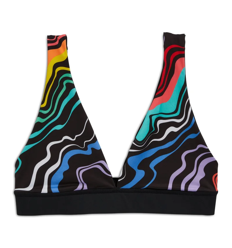 Image of Swim Reversible Plunge Top - Making Waves