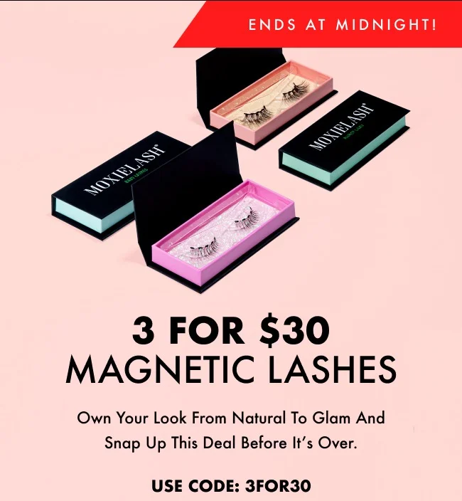 Buy 3 Magnetic Lashes for $30!