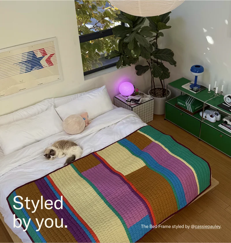 Styled by you. The Bed Frame styled by @cassiepauley