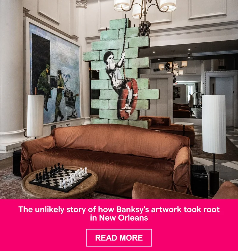 The unlikely story of how Banksy's artwork took root in New Orleans