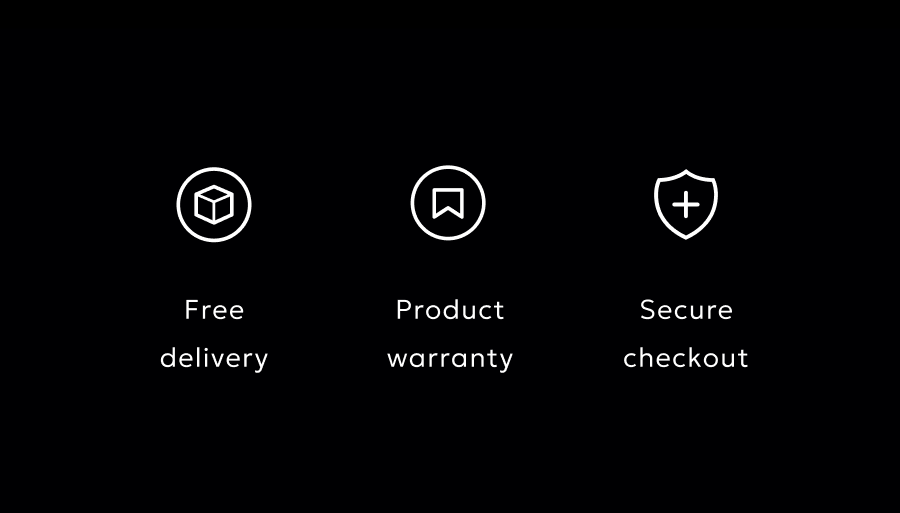 Free delivery - Product warranty