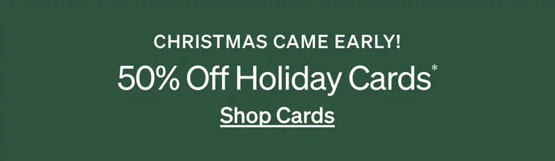 50% Off Holiday Cards