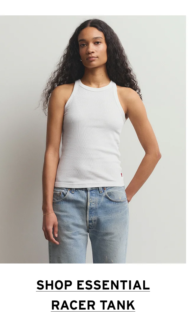 SHOP ESSENTIAL RACER TANK