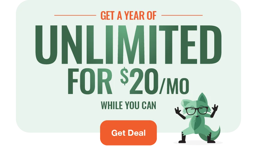 Get a year of Unlimited for $20/mo while you can