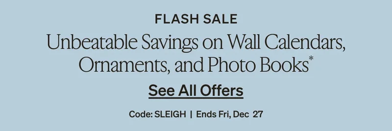 Flash Sale, 50% Off Almost Everything, Free Shipping on Cards