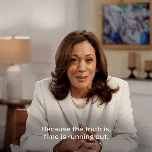 Kamala Harris: 'Because the truth is, time is running out'