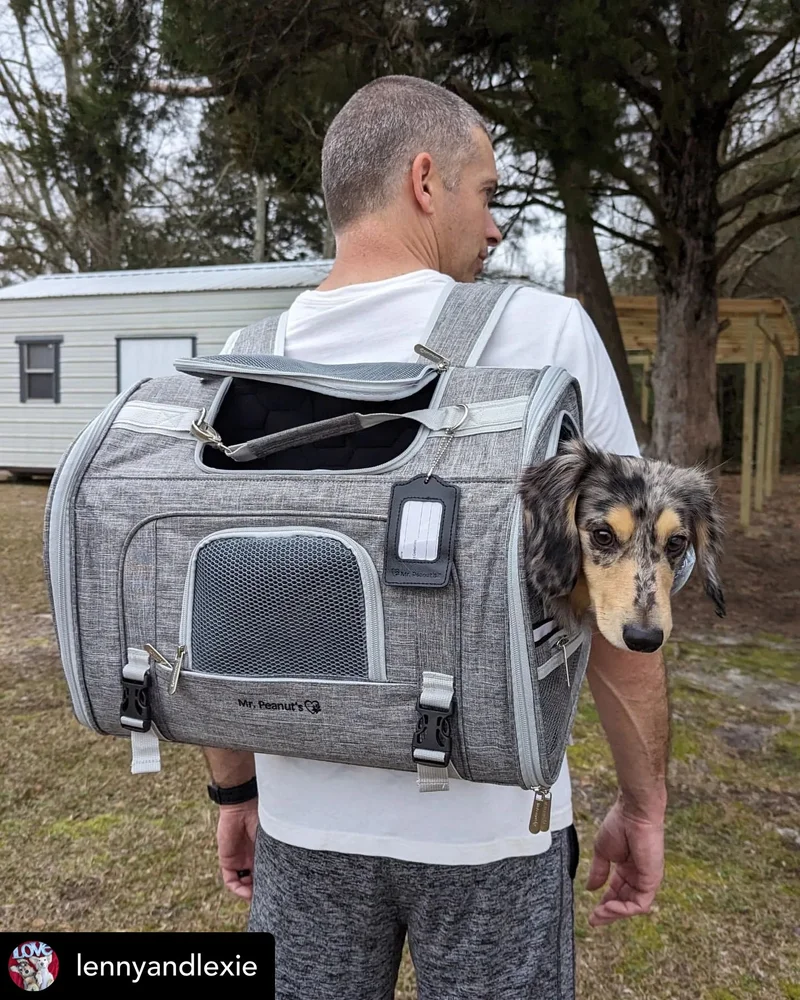 Image of Mr. Peanut's Monterey Series Backpack Airline Compliant Pet Carrier - Newly Updated Model Now Available