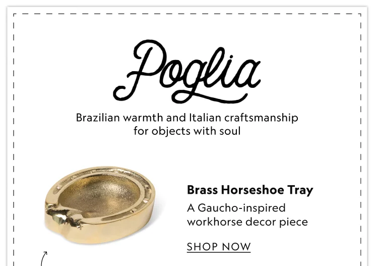 Brass Horseshoe Tray