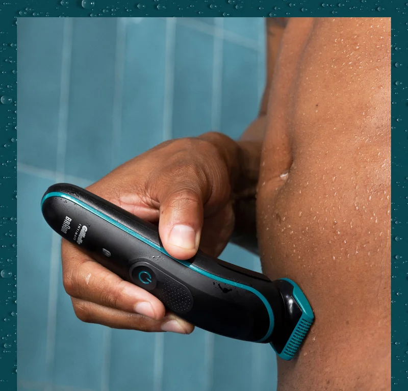 Gillette INTIMATE™ Pubic Trimmer in use