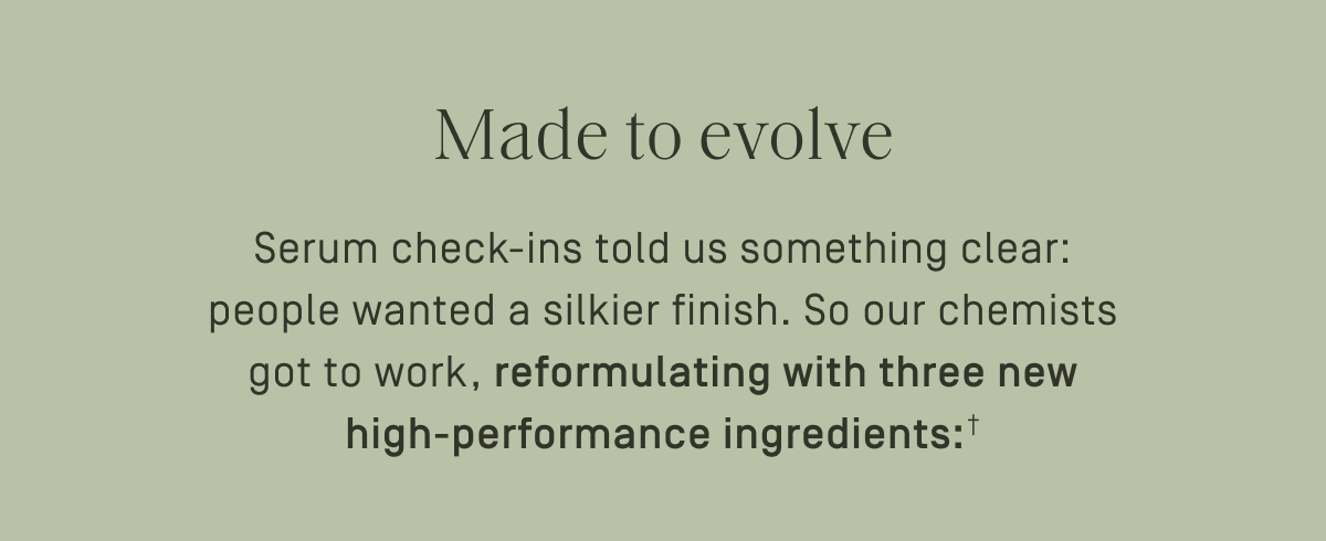 Made to evolve