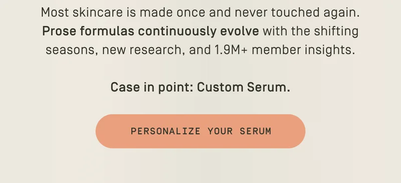 Personalize your serum