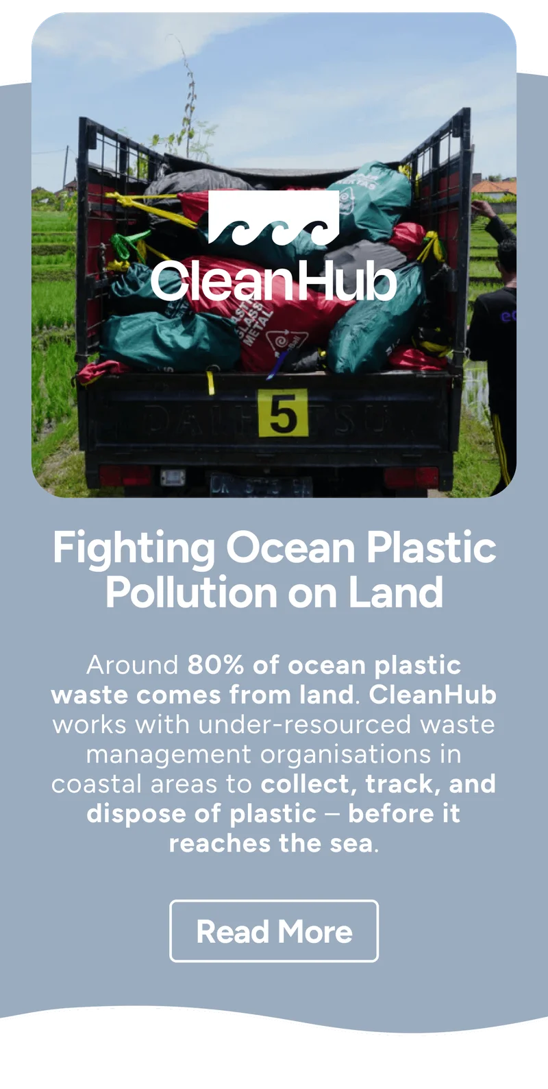 Fighting Ocean Plastic Pollution on Land