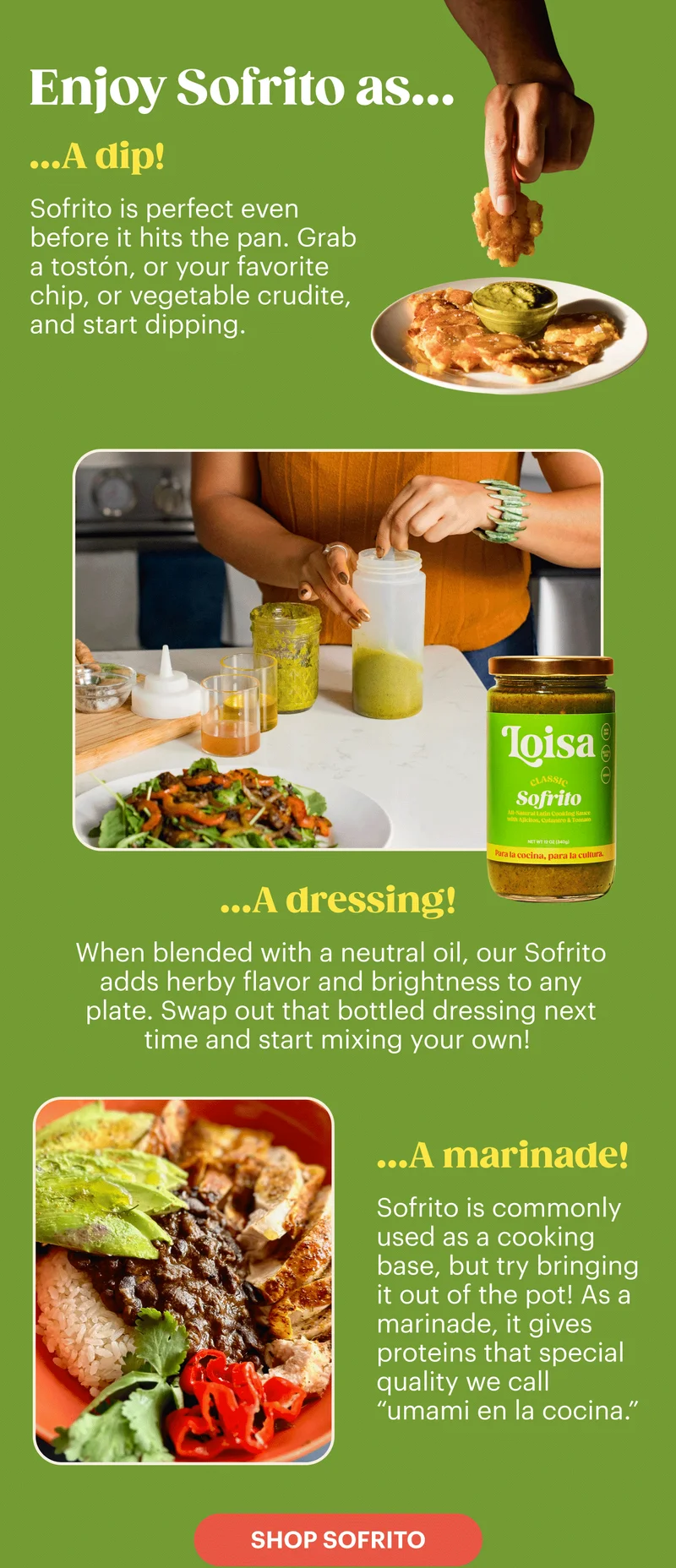 Enjoy Sofrito as... SHOP SOFRITO