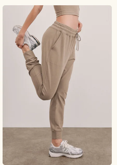 Spacedye Commuter Midi Jogger in Birch Heather