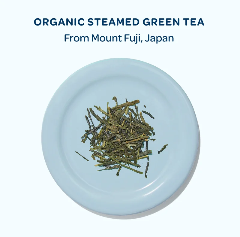 Organic steamed green tea from Mount Fuji, Japan