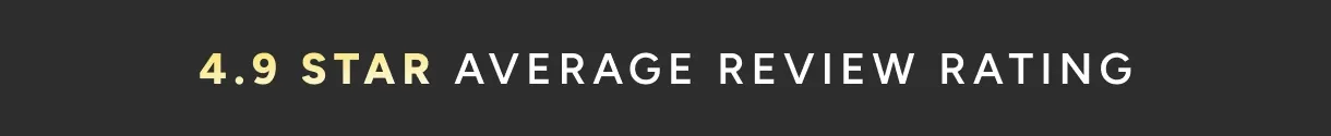 4.9 star average review rating