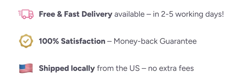 Free & Fast Delivery Available – within 2-5 working days! 100% Satisfaction – Money-back Guarantee 🇺🇸 Shipped locally from the US