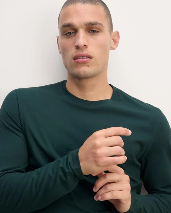 [Image] The Essential Organic Long-Sleeve Tee | Scarab