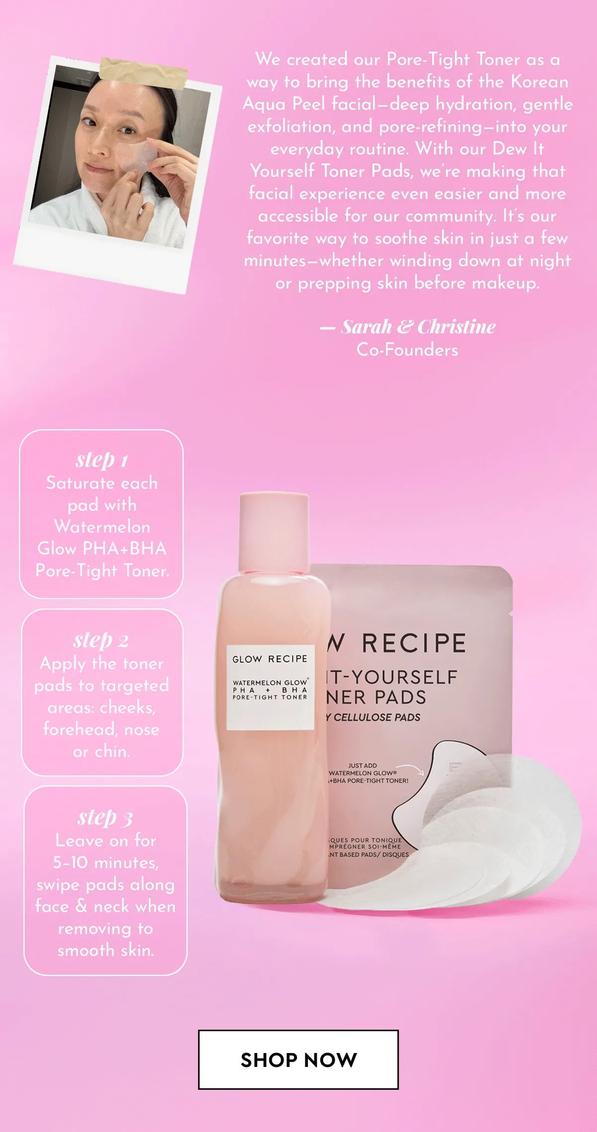 Free Dew It Yourself Toner Pads