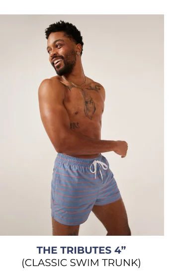 Classic Swim Trunk: The Tributes 4"