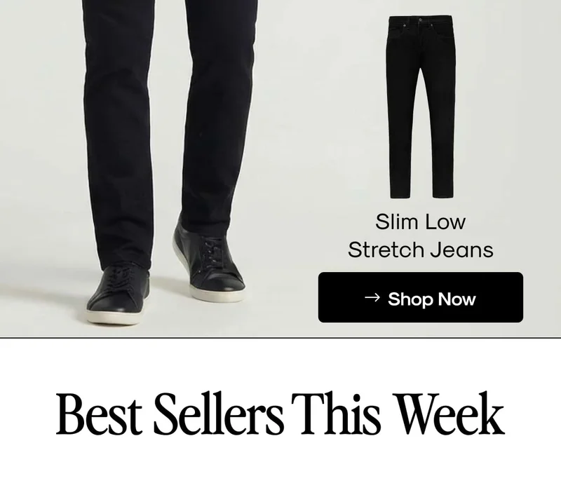 Slim Low‑Stretch Jeans
