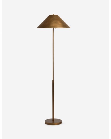 Tutton Floor Lamp-Brass