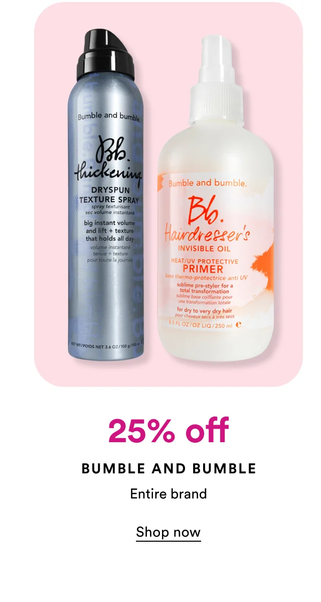 25% off | Bumble and bumble