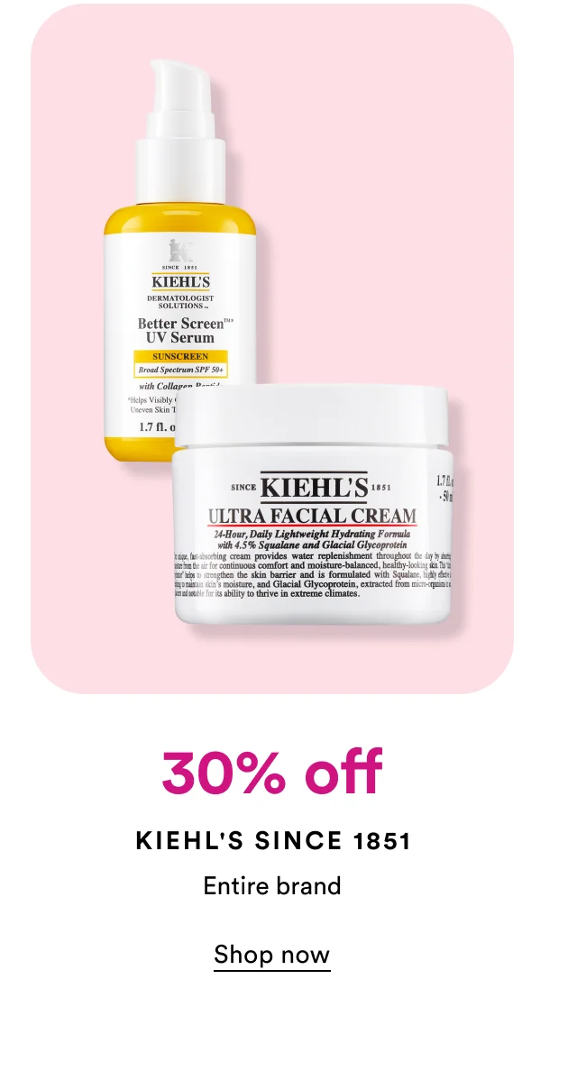 30% off | Kiehl's Since 1851