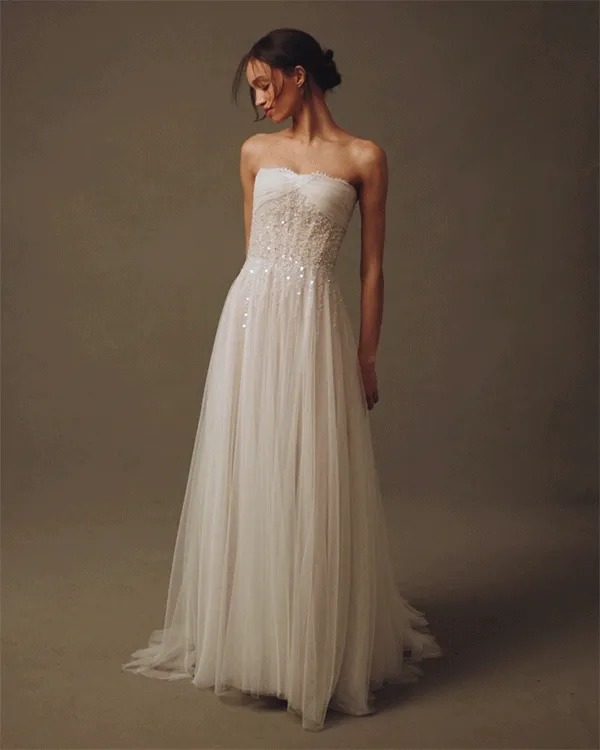 Beaded wedding dress