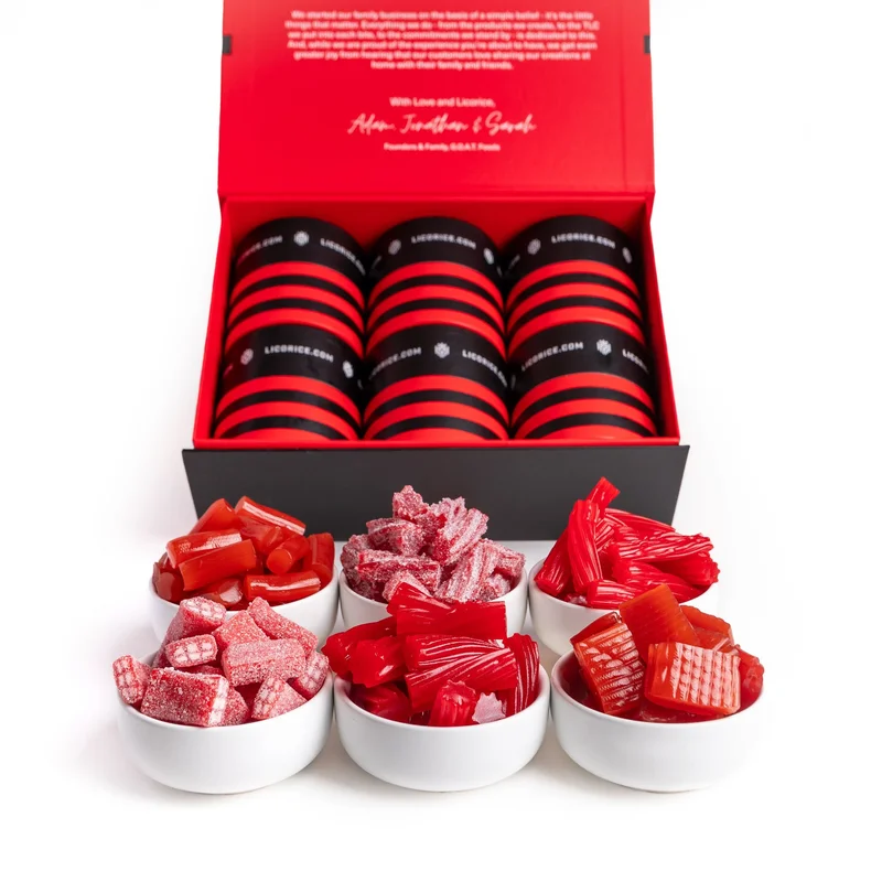 Image of Red Licorice Sampler Pack Gift Box