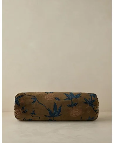 Royce Velvet Pillow - Olive / Bolster