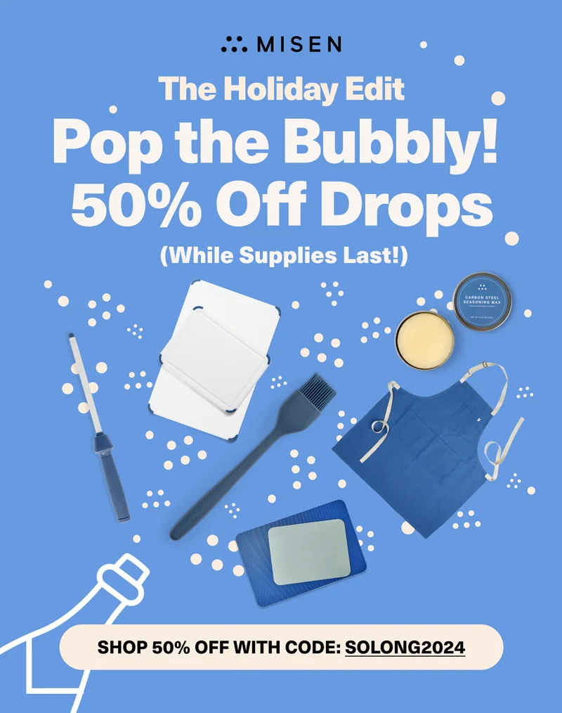 The holiday Edit - Pop the bubbly! 50% Off Drops (While Supplies Last) ... SHOP 50% OFF WITH CODE: SOLONG2024