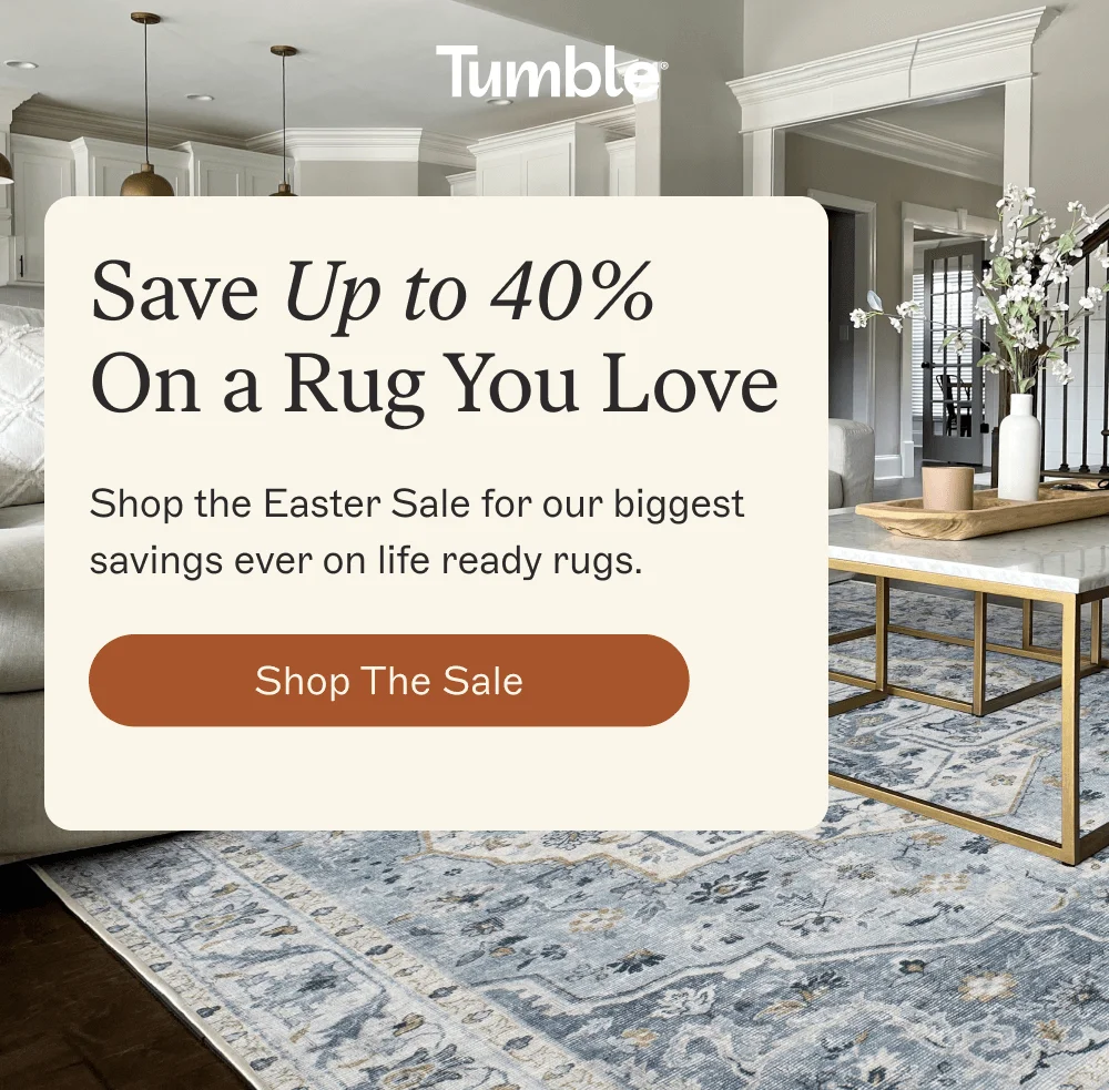 Save Up to 40% On a Rug You Love [ Shop the Sale ]