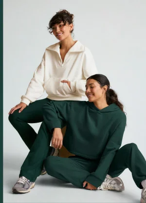 Happiness Fleece Cropped Hoodie