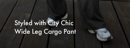 City Chic Wide Leg Cargo Pant