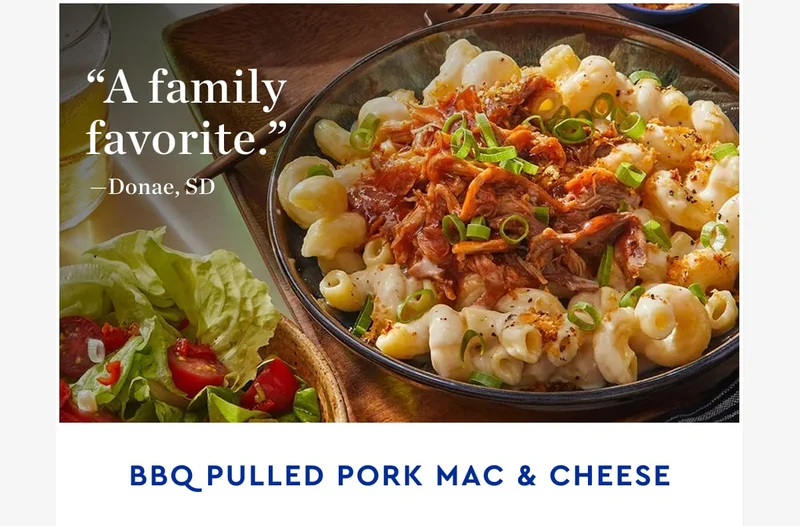 BBQ Pulled pork mac n cheese