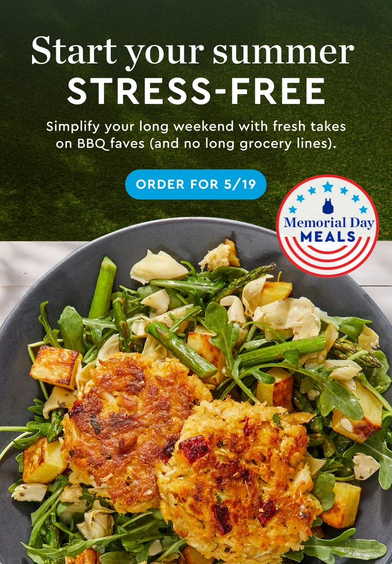 start your summer stress free | Simplify your long weekend with fresh takes on BBQ faves (and no long grocery lines). | ORDER NOW